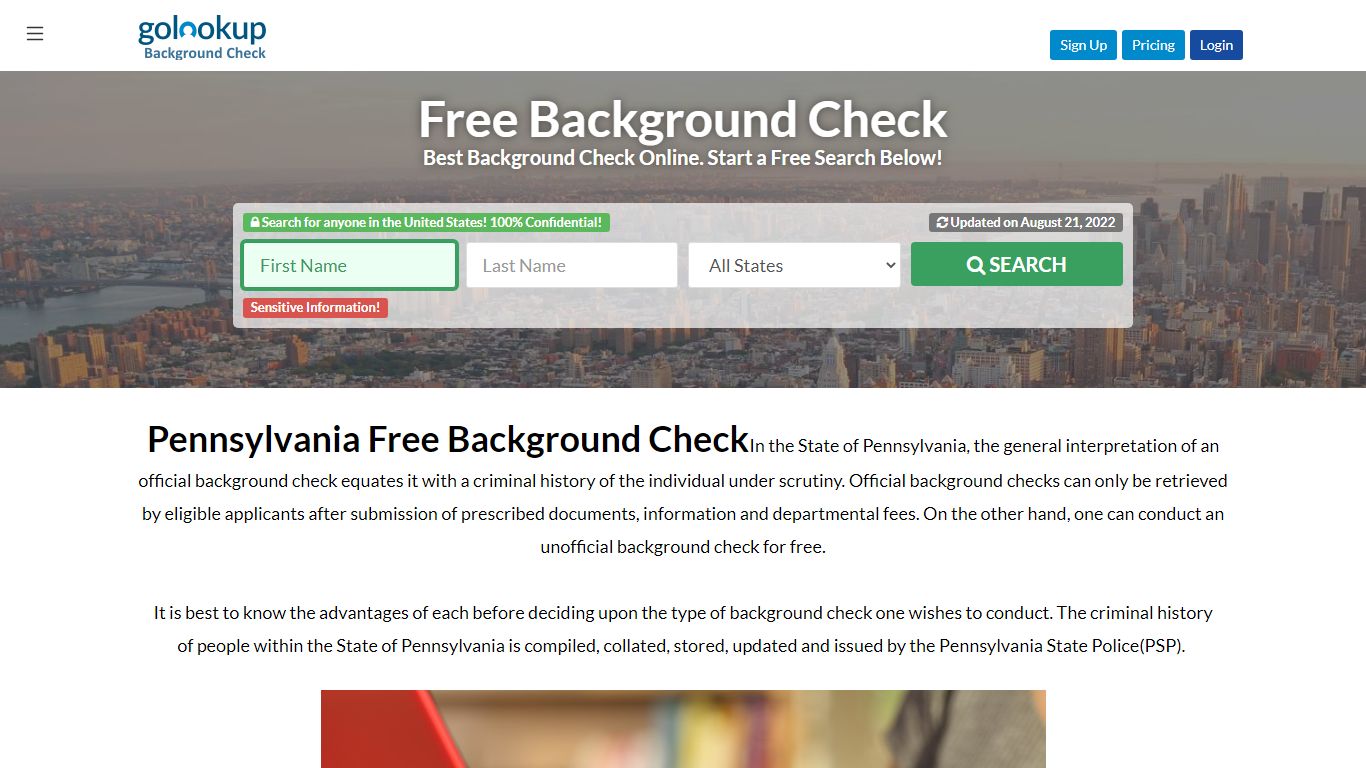 Pennsylvania Free Background Check, Free Background Check Pennsylvania